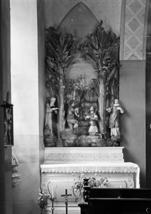 Der Hubertusaltar aus der ehemaligen Schlosskapelle